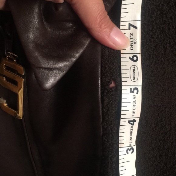 St. John vintage leather sweater jacket - Picture 7 of 8